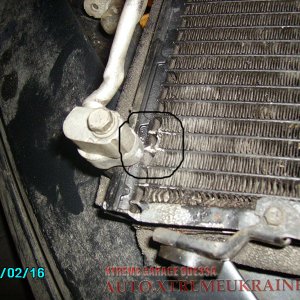 Mitsubishi Eclipse G3 Хима - Перебитая сота радиатора кондиционера